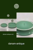 Royal Copenhagen Ursula oval Tallerken i Lysegrøn No. 085