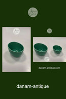 Royal Copenhagen Ursula oval Skål i Mørkegrøn No 571