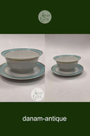 Royal Copenhagen Dybbøl Sovseskål med fast Underfad No. 9580