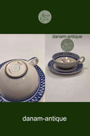 Lars Syberg Keramik Blå Thekop med underkop