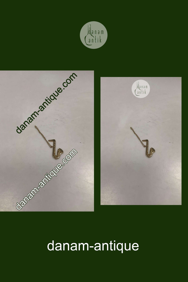 Georg Jensen Ornament Forgyldt Saxofon 1996