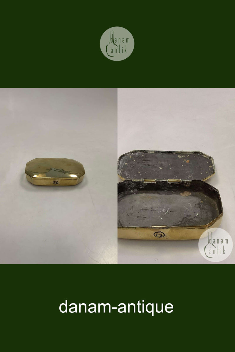 Antik Snus Boks i Messing