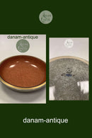 Royal Copenhagen Krakele rund skål i rød No 212 / 3606