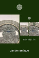 Royal Copenhagen Krakele Fadskål No 212/2568. Rød med Sort og Guldstribet Kant