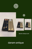 Georg Jensen Golden Christmas Lyseholder - Gås og Juletræ 1998