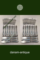 Sæt Engelsk Fiskebestik i Sølvplet til 12 personer 24 p.