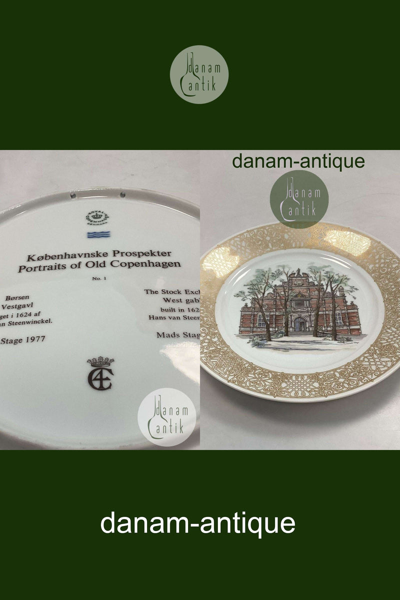 Royal Copenhagen Platte Københavnske Prospekter Børsen No 1