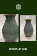 Royal Copenhagen Crackle Vase in Green No. 457 / 2547