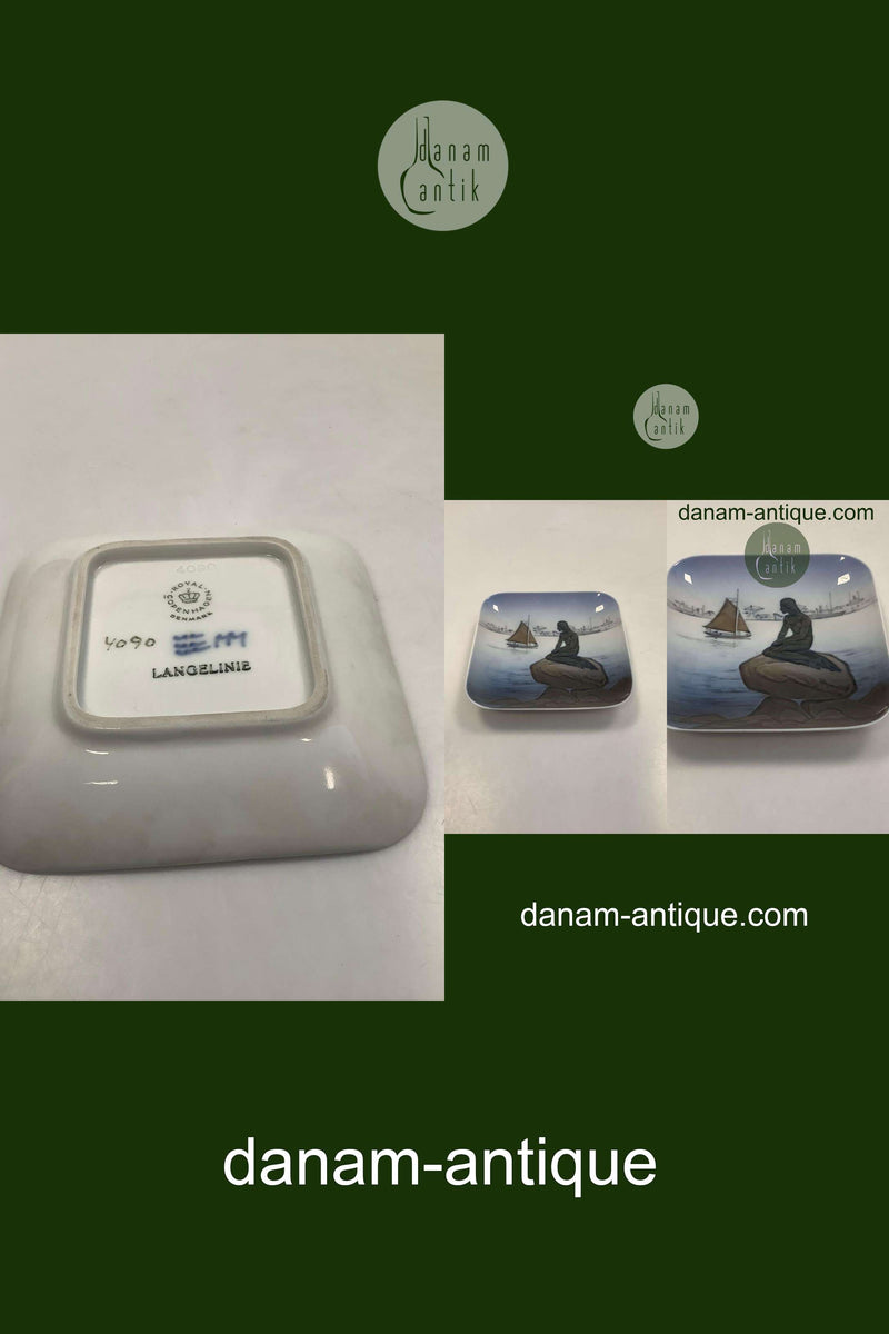 Royal Copenhagen Skål og askebæger No 4090 Langelinie Måler 12,5 cm x 12,5 cm