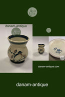 Royal Copenhagen Vase i Mat Jern Glasur med Fugl No 10 / 33