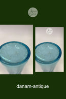 Hyazinthenglas in Türkisblau von Fyns Glasværk