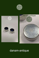 Par Just Andersen Tin Saltskåle med blå indsats