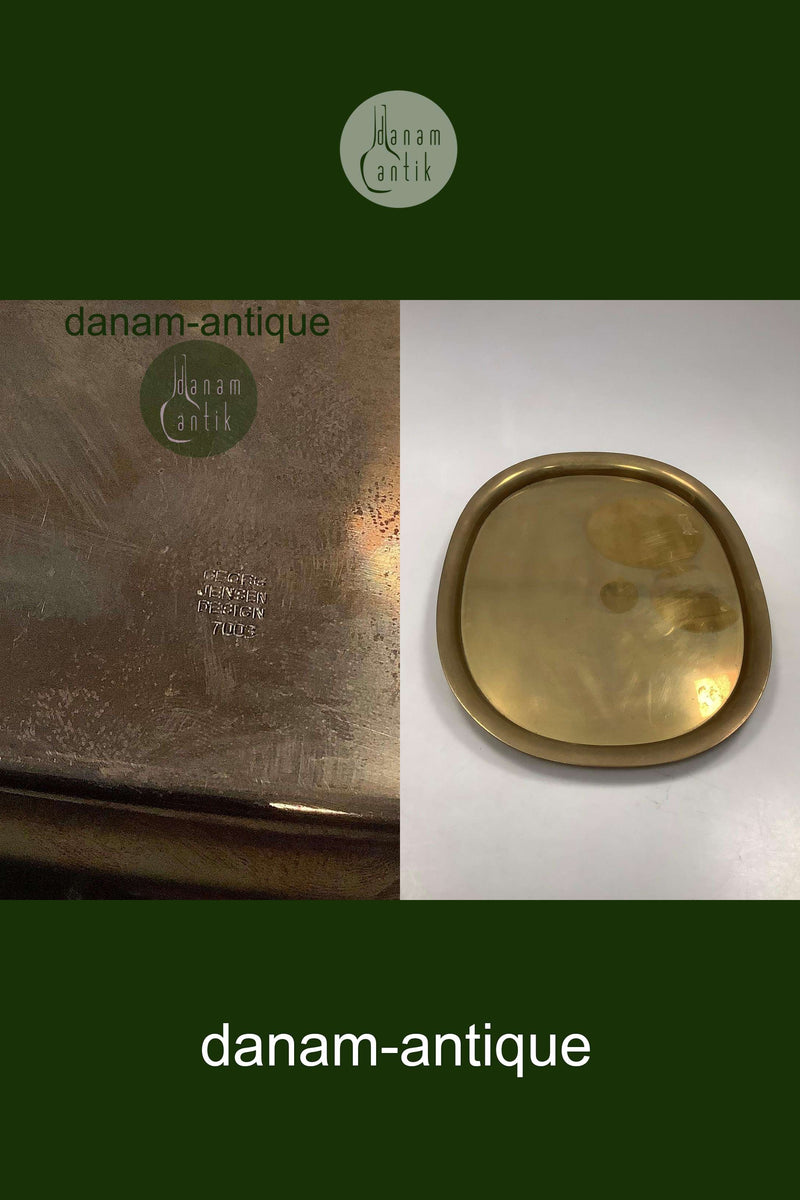 Georg Jensen Super Ellipse Tablett aus Messing von Piet Hein 41cm x 30,7cm