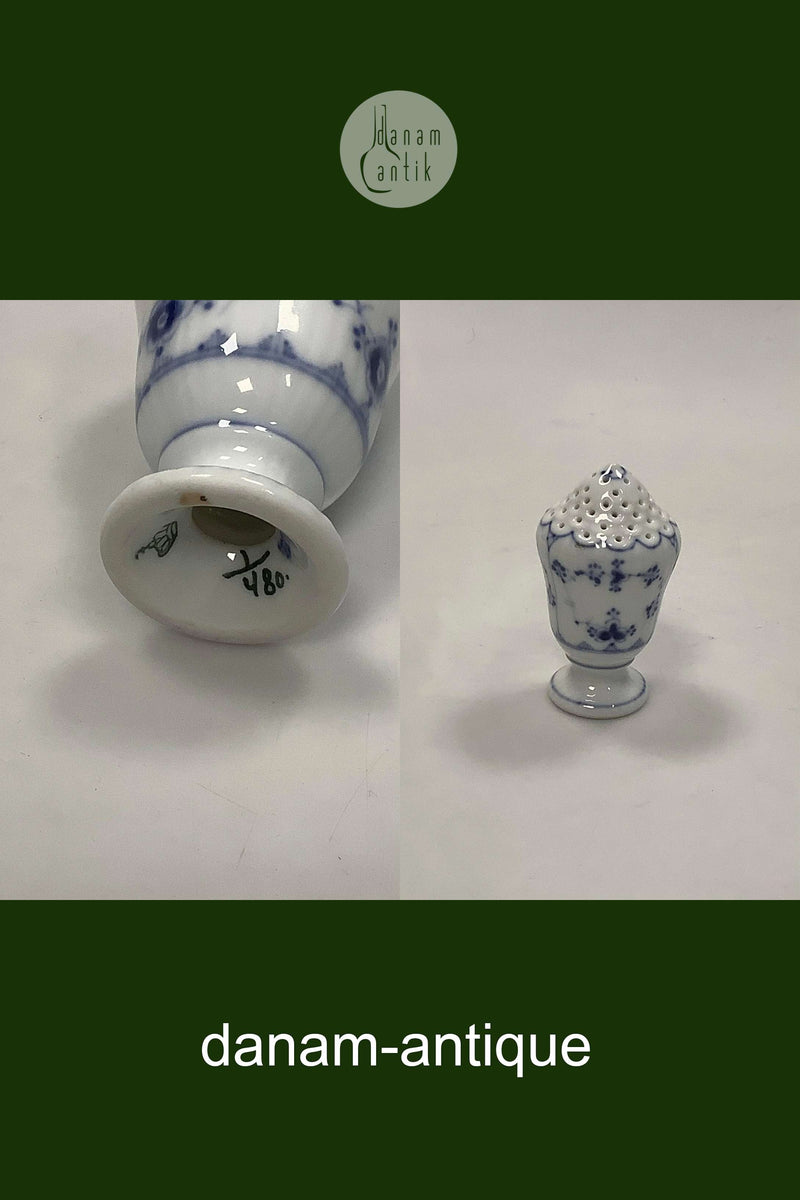 Royal Copenhagen Musselmalet Riflet Saltbøsse No. 480