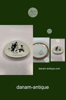 Knabstrup Platte med Storm P. Motiv og Vers