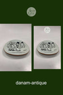 Knabstrup Platte med Storm P. Motiv og Vers