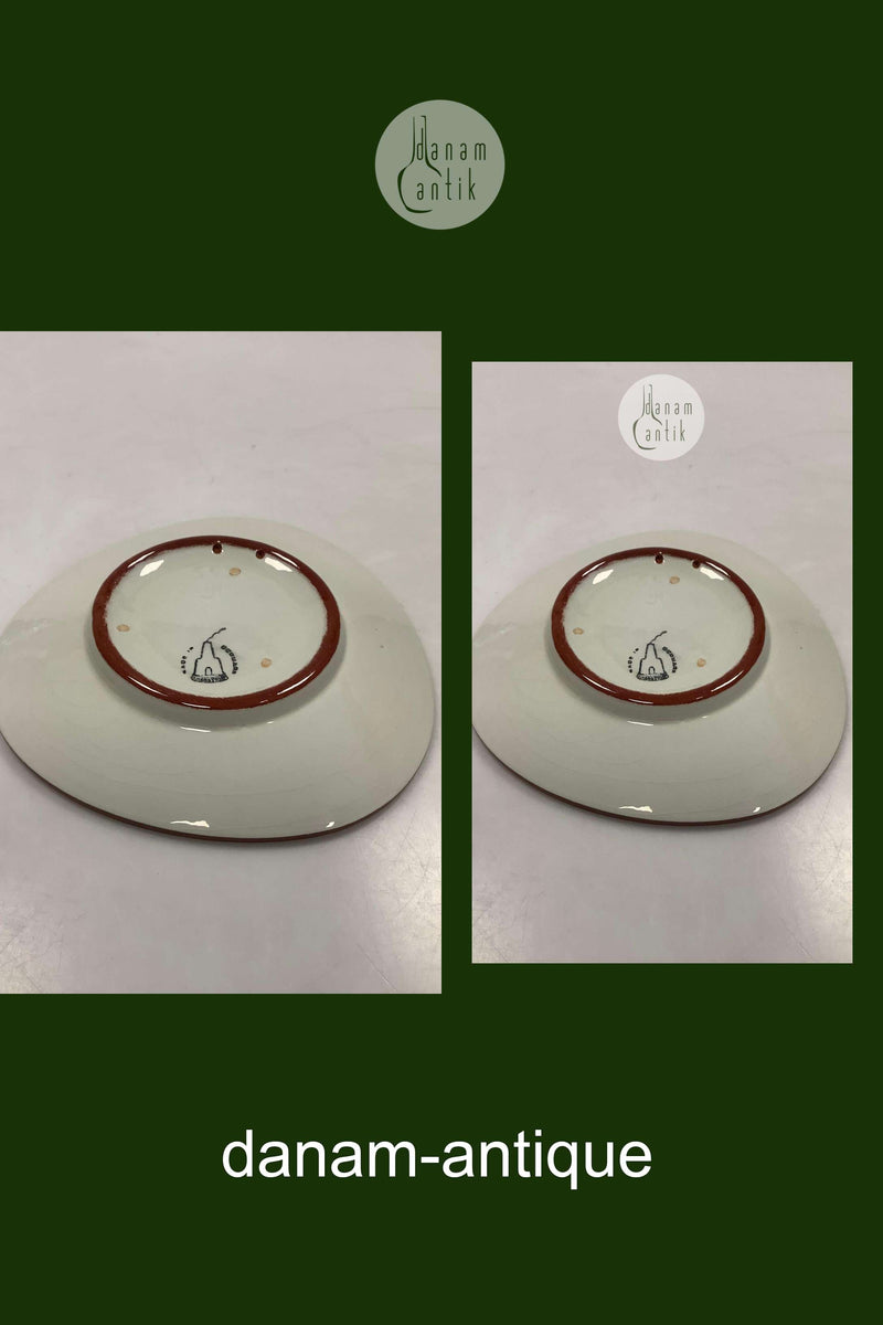 Knabstrup Platte med Storm P. Motiv og Vers