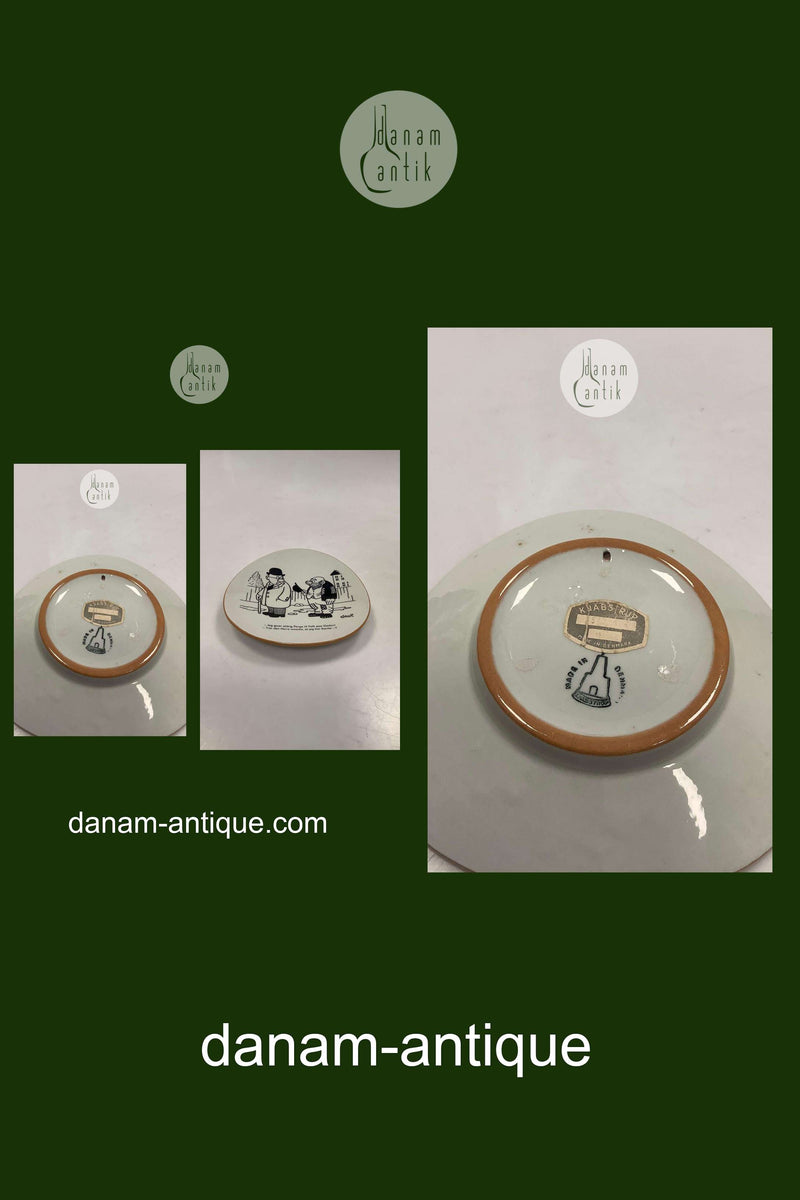 Knabstrup Platte med Storm P. Motiv og Vers