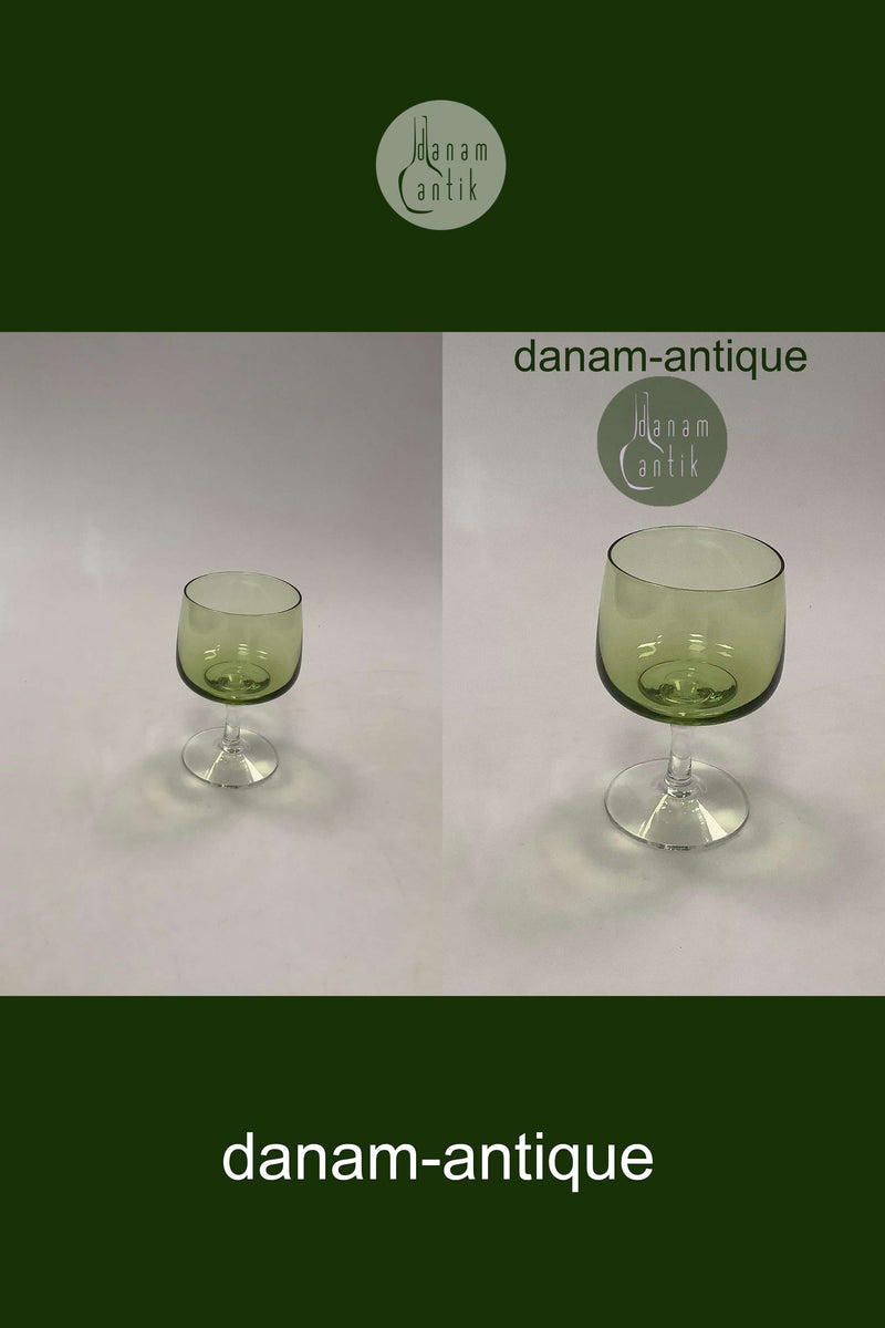 Mandalay Grøn Hvidvinsglas, Lav Kumme. Holmegaard