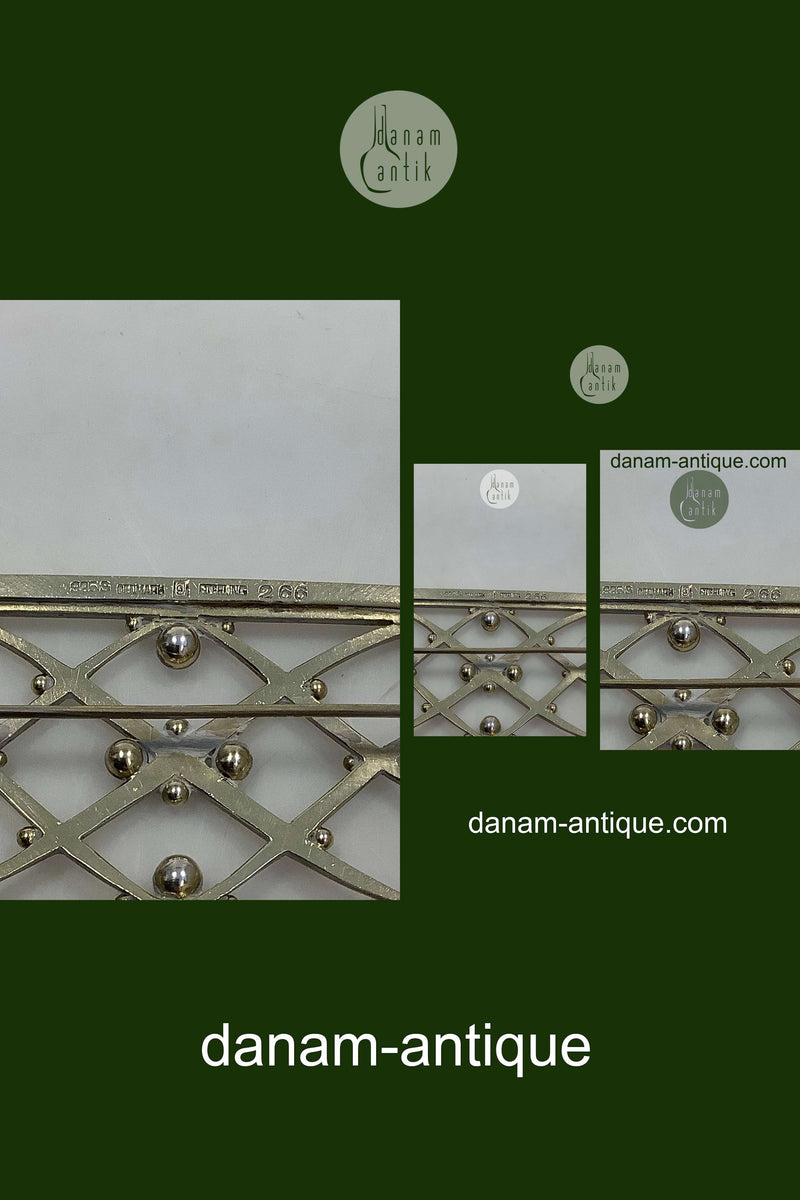 Georg Jensen Forgyldt Sterling Sølv Broche No 266