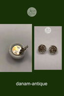 Royal Copenhagen Earrings in Brown Flower