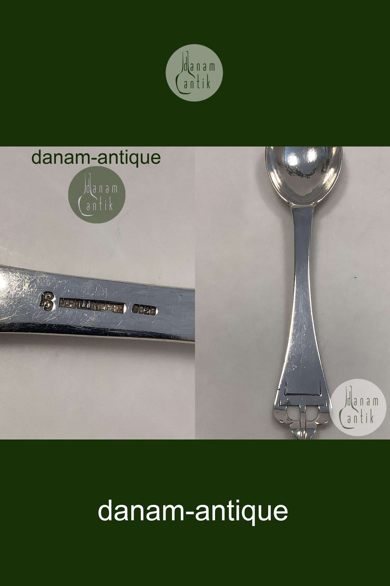 Stor Dansk Sølv Servingsske af Hertz Ballin