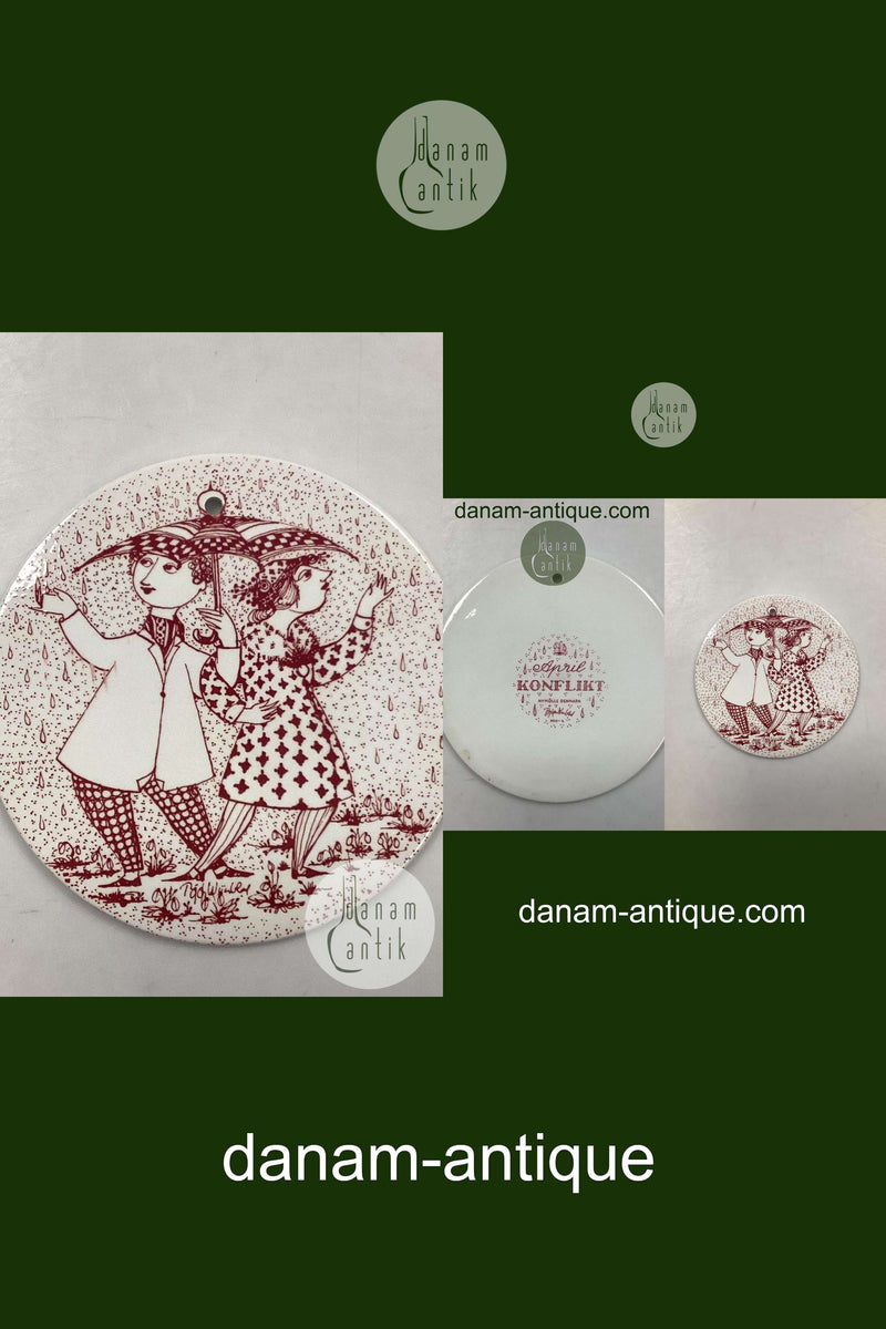 Bjørn Wiinblad: Rød april platte fra Nymølle - KONFLIKT