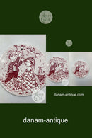 Bjørn Wiinblad: Rød oktober platte fra Nymølle - PARADIS