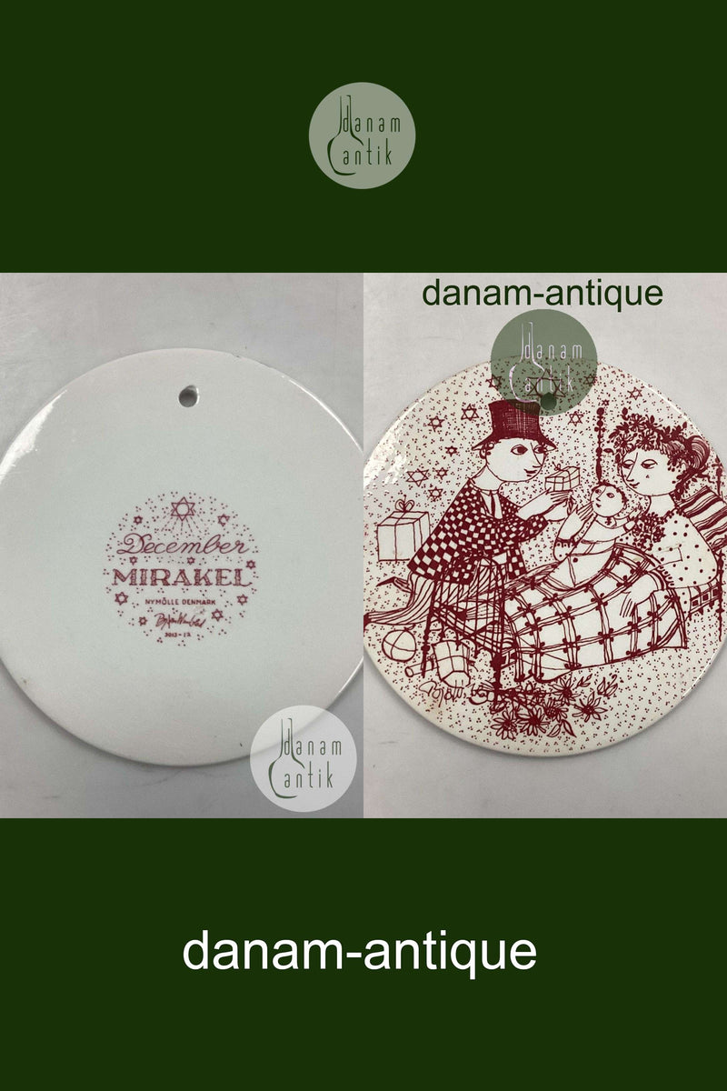 Bjørn Wiinblad: Rød december platte fra Nymølle - MIRAKEL