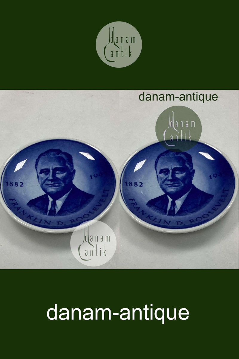 Royal Copenhagen 2010 Plaque Franklin D. Roosevelt 1858-1919 No 179