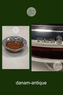 Sølvplet / Træ Flaske Bakke