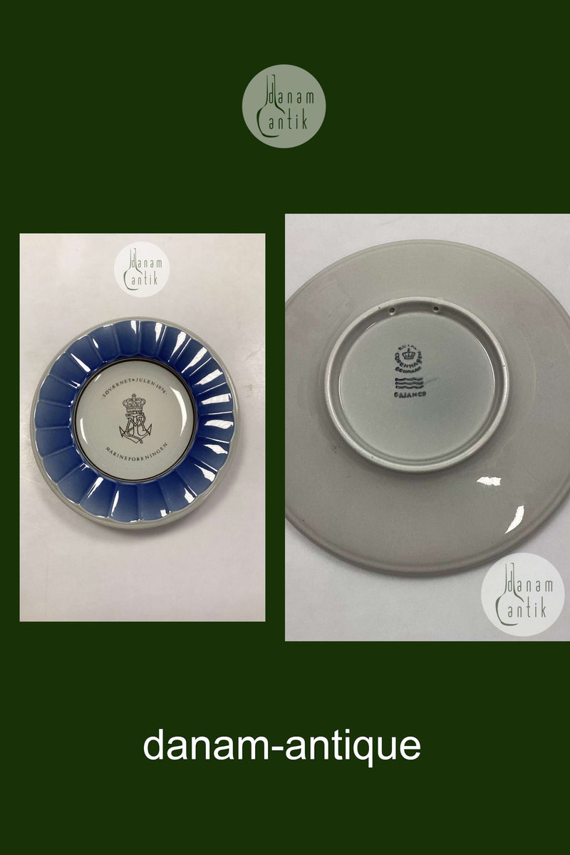 Royal Copenhagen / Aluminia Navy Weihnachtsteller 1974