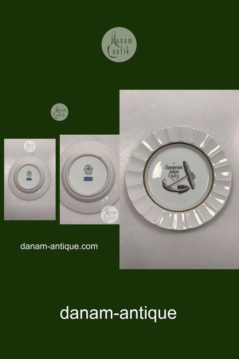 Royal Copenhagen / Aluminia Søværnets Juleplatte 1965