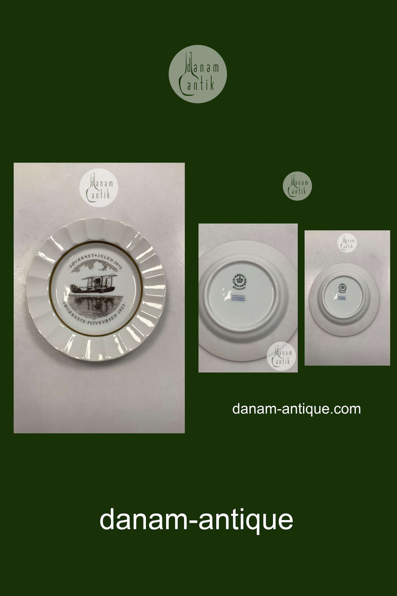 Royal Copenhagen / Aluminia Søværnets Juleplatte 1973