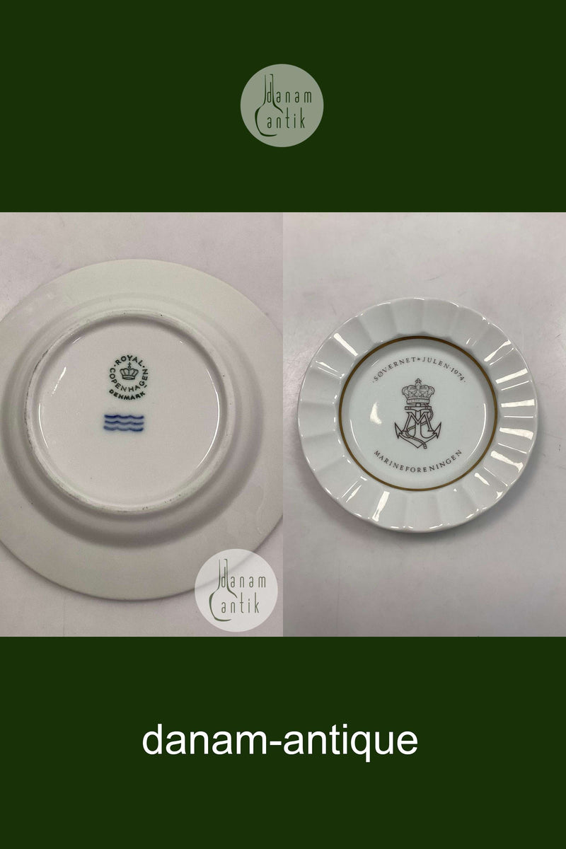 Royal Copenhagen / Aluminia Søværnets Juleplatte 1974