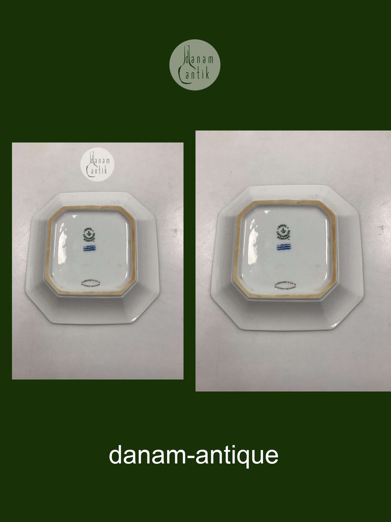 Royal Copenhagen Platte med Rosenborg H. Sørensen og Co