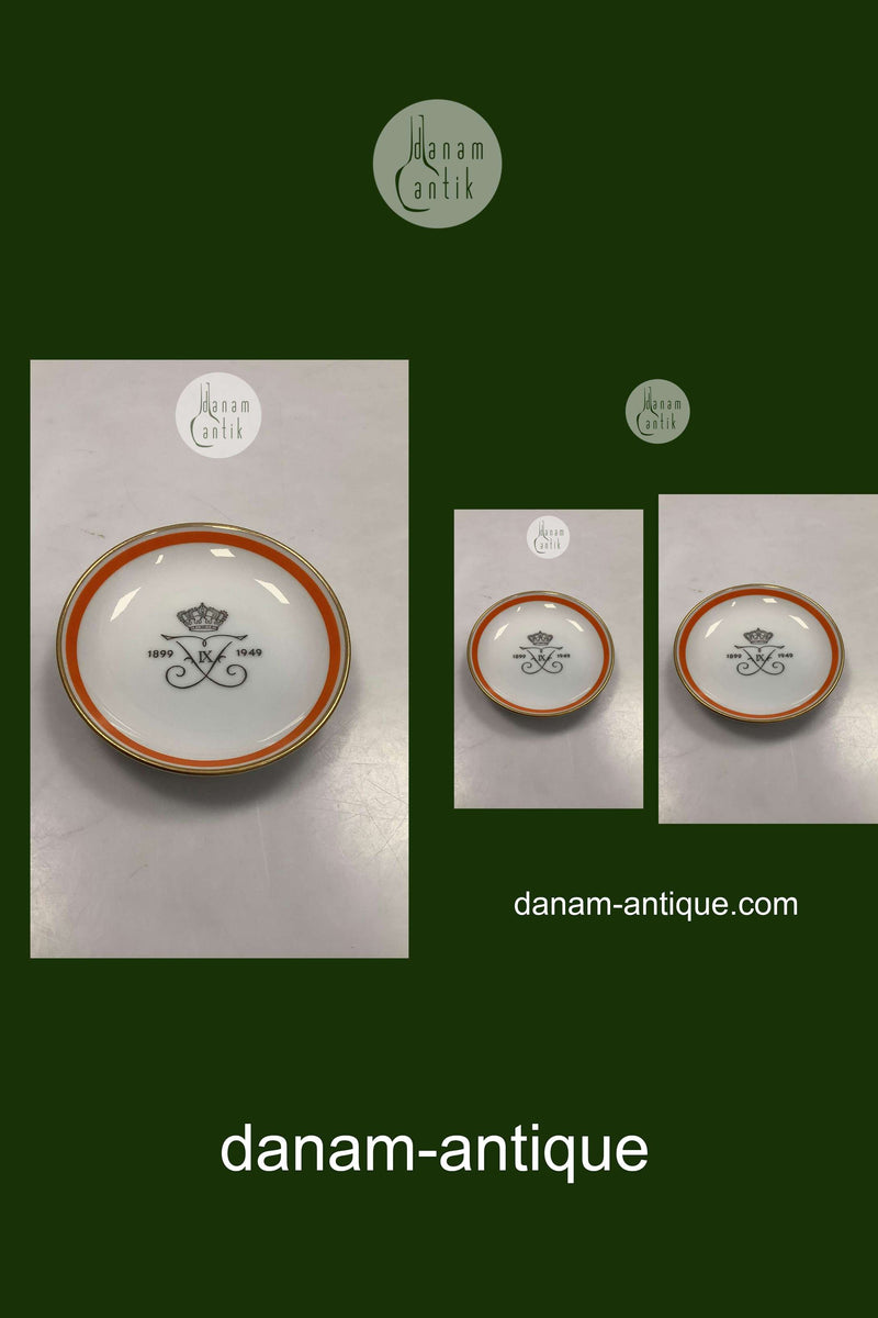 Bing og Grøndahl Mindeplatte / Skål for Frederik. 9 50 års fødselsdag 1899-1949