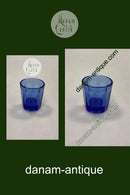 Kastrup Fyns Glasværk Barne Kop i Blåt Glas