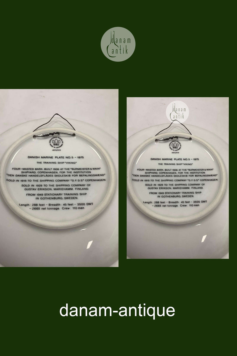 Bing og Grøndahl Skibsplatte fra 1975