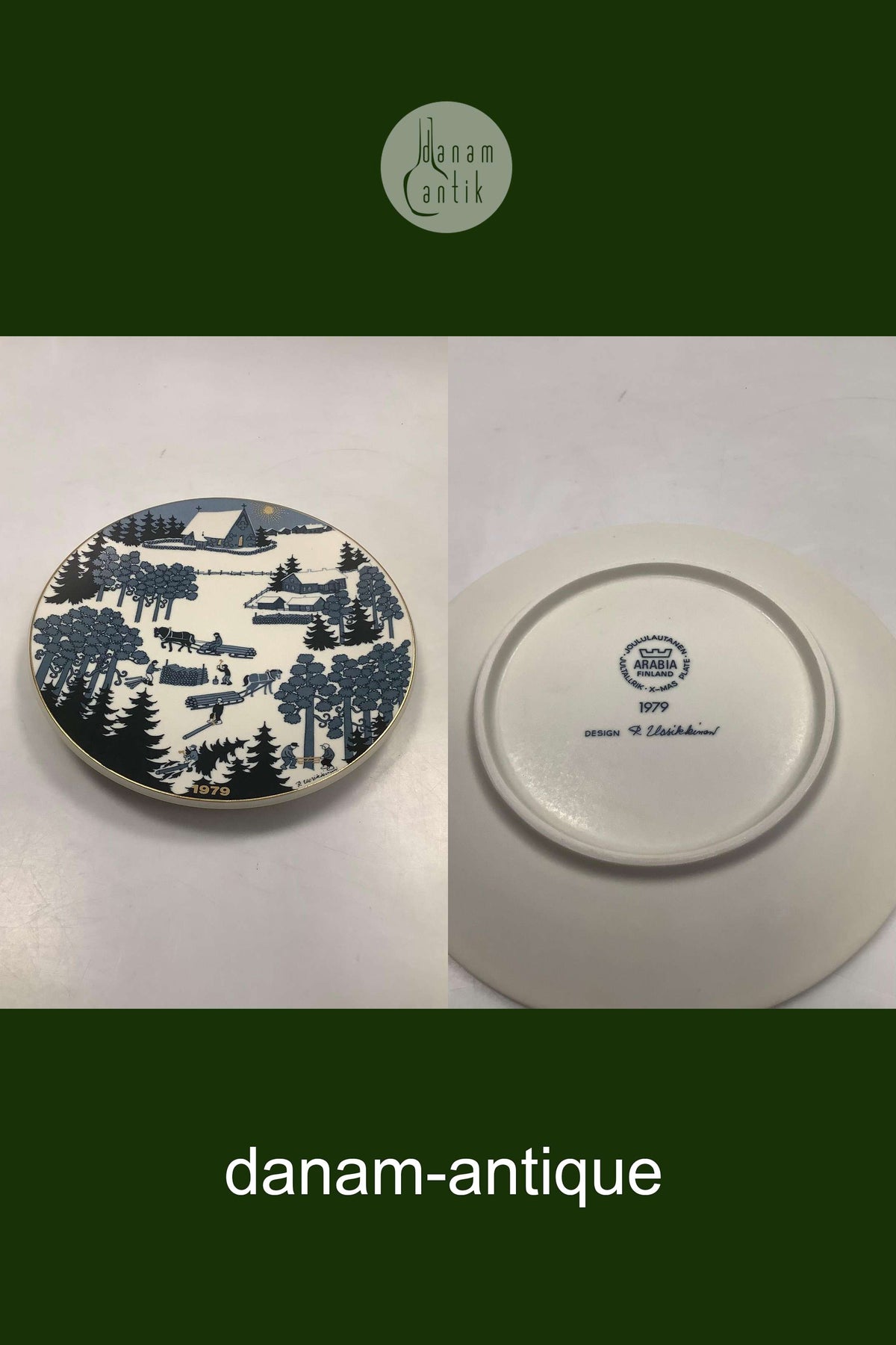 アンティーク陶板　フィンランド kristiina saanio】フィンランドの風景《Pentik》 | sugallery