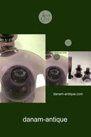 Wedgewood Kunstglas Moderne Vase og Par lysestager i Violet