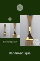 Georg Jensen Jubiläumsgabel 1983 Vergoldetes Sterlingsilber mit Emaille.