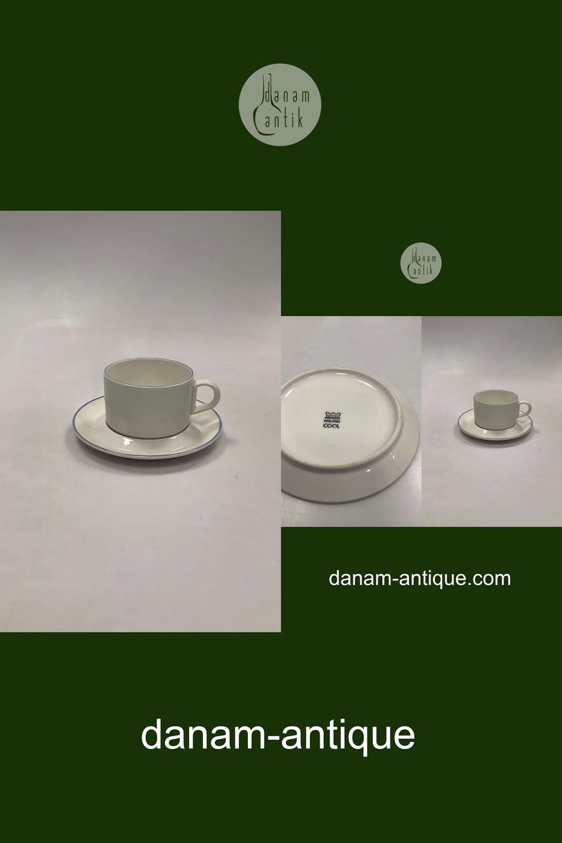 Arabia Finland Cool Kaffekop og Underkop