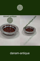 Dansk Sølvplet / Træ Flaskebakke