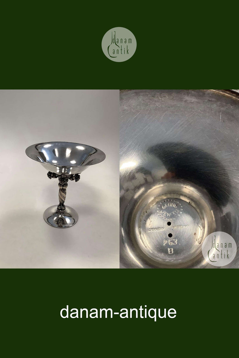Georg Jensen Sterling Silber Traubenschale Nr. 263B