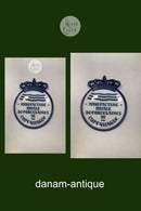 Royal Copenhagen Fransk Forhandler Skilt med Krone, tidlig