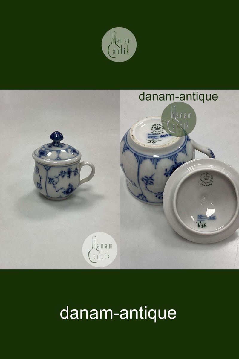 Royal Copenhagen Musselmalet Riflet Crémekop No. 64