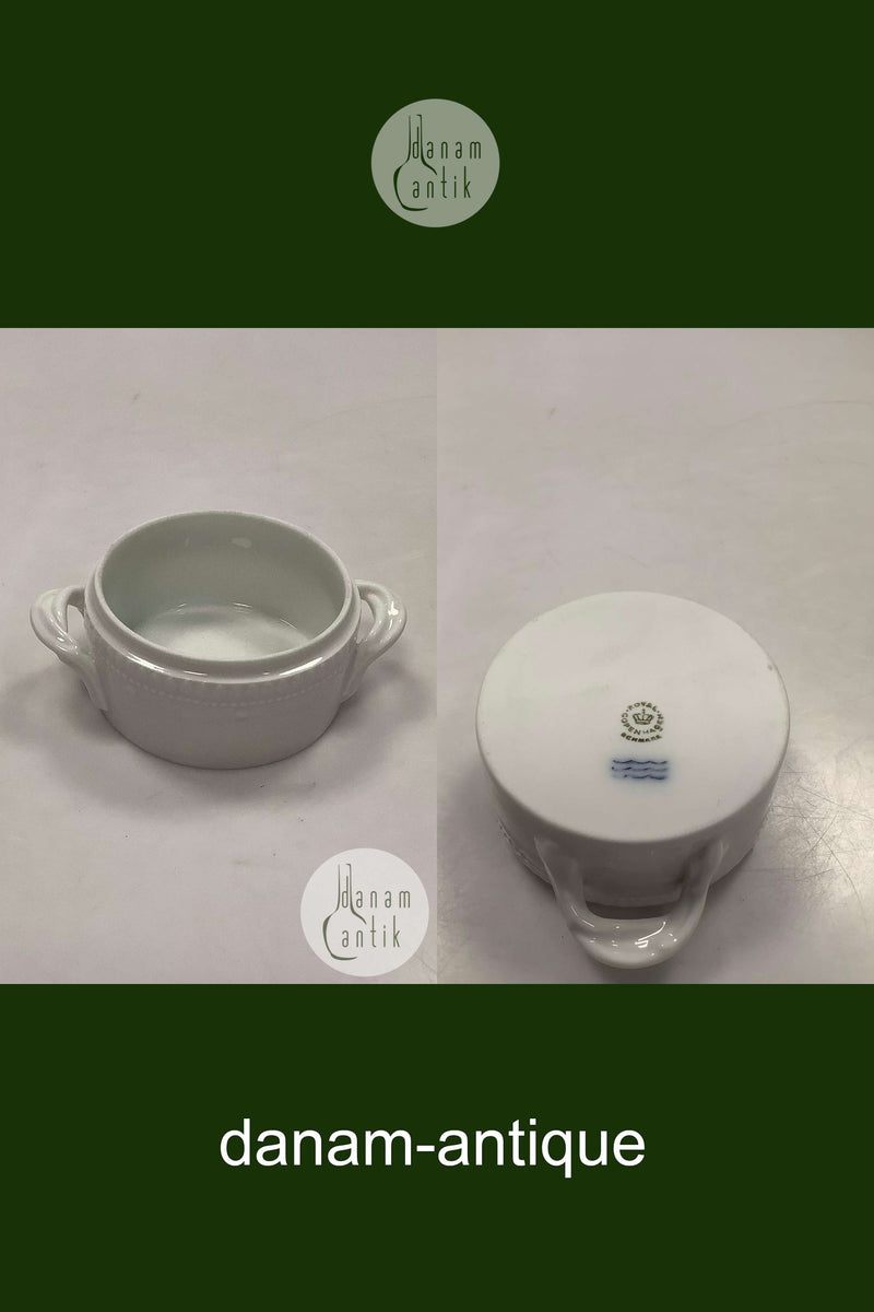 Royal Copenhagen White Flora Danica Sugar Bowl without Lid No 3502