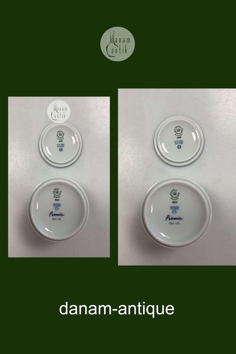 Royal Copenhagen Picnic Lågkrukke No. 6311/6312