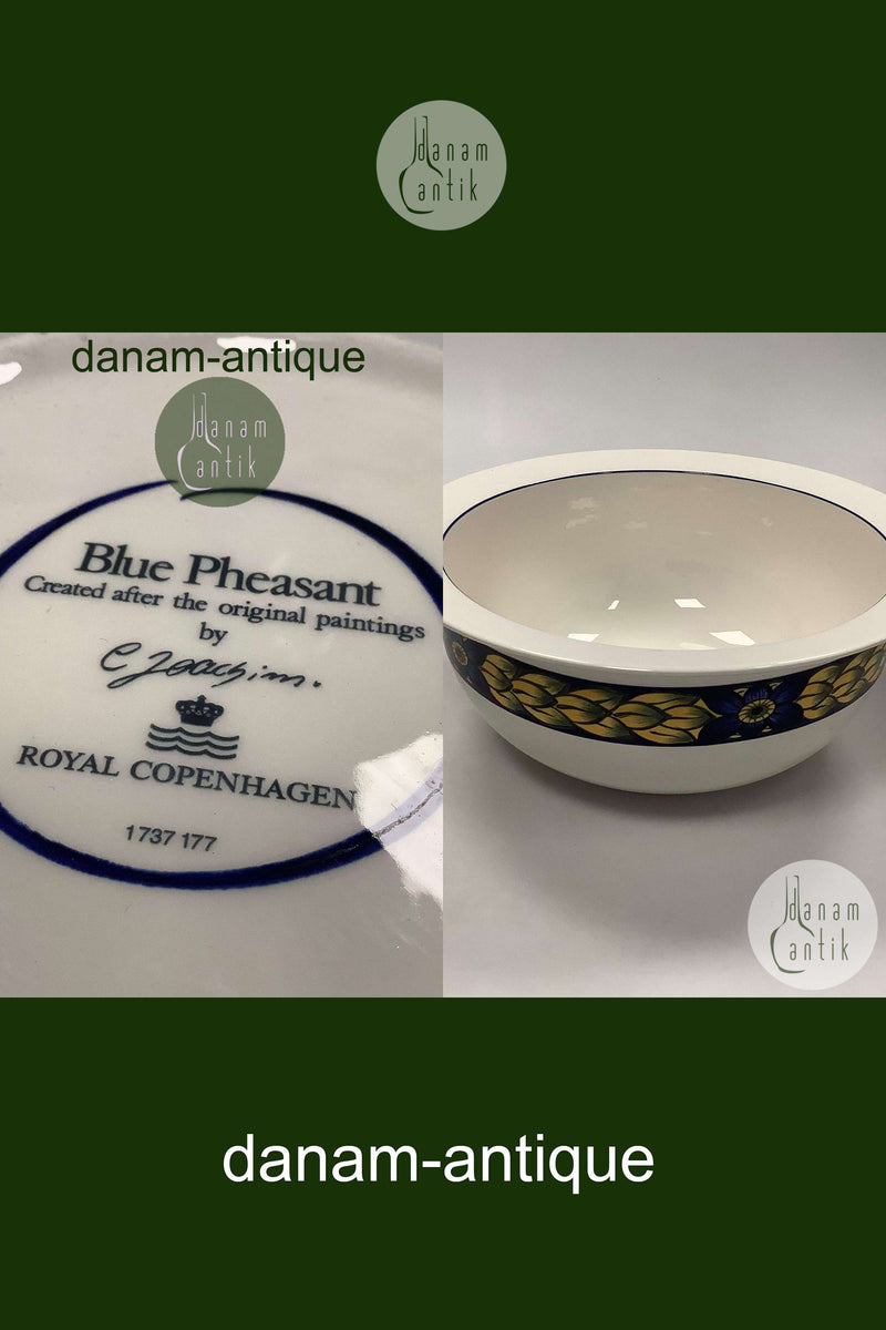 Royal Copenhagen Blå Fasan Fajance Skål No 177